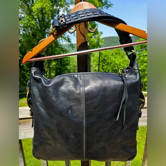 Vintage COACH Legacy Bleecker Felicia Anniversary Tattersall Leather 11424 Black - Picture 2 of 11